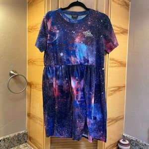 Midnight Hour galaxy alien dress large nwt